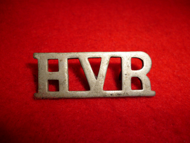 Hyderabad Volunteer Rifles Shoulder Title Badge